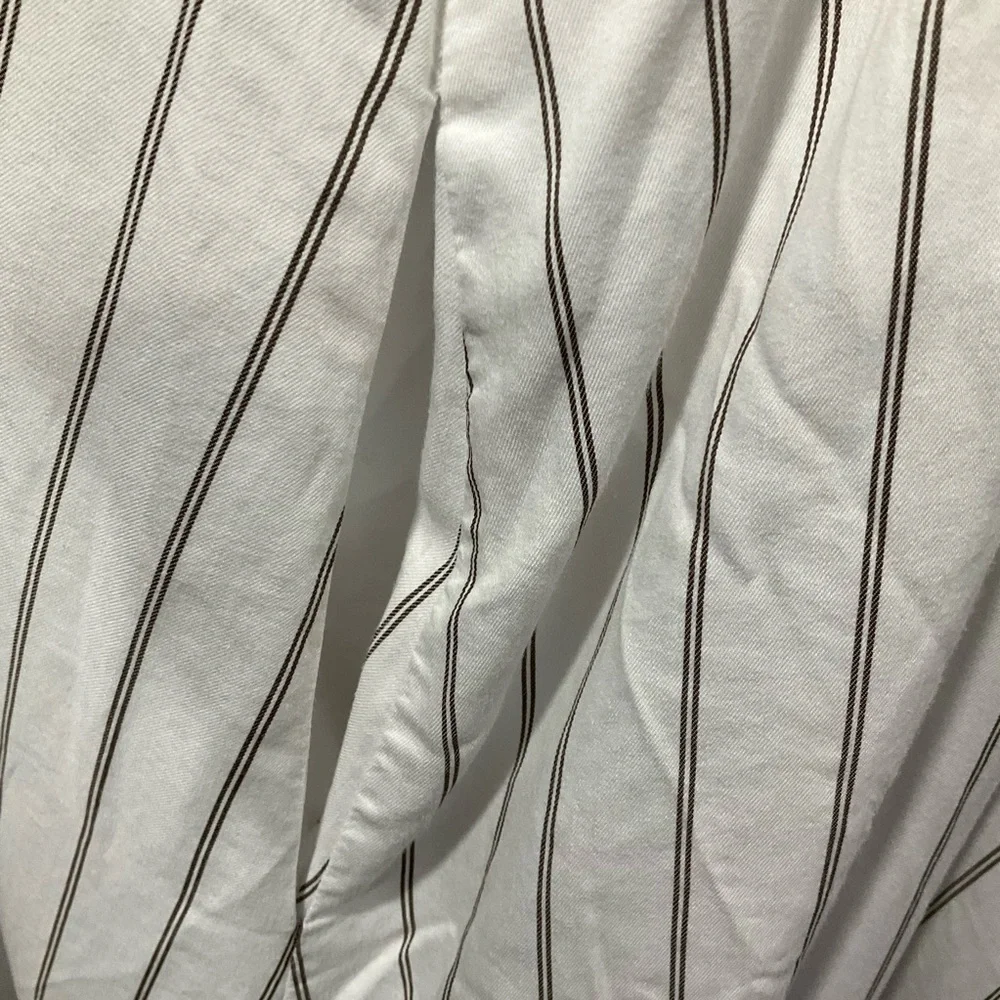 3.1 Phillip Lim Striped Tent Dress size 10 white with light brown strips D130 - Picture 13 of 14